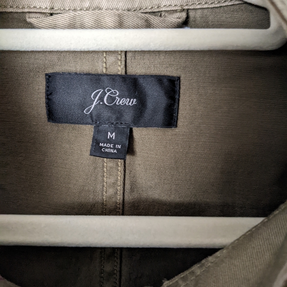 J Crew Tie-Waist Cotton Jacket